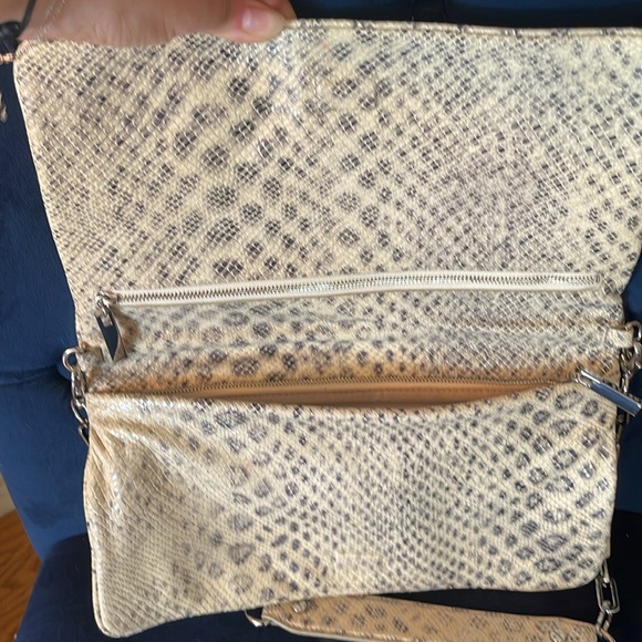 Tory Burch Snake Print Clutch - Picture 4 of 5